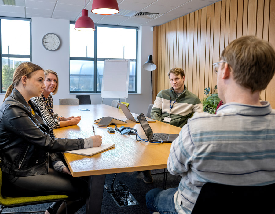 A meeting taking place