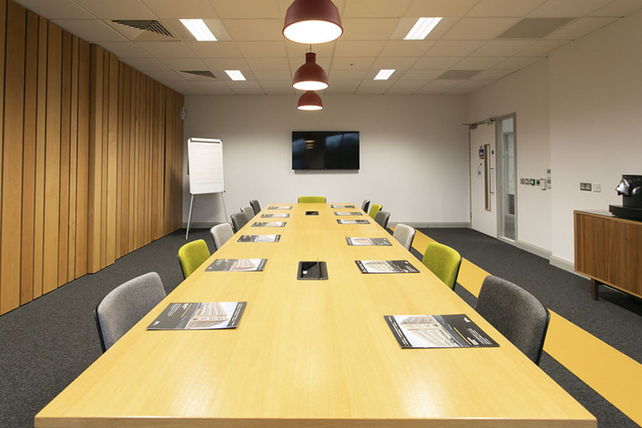 Meeting Room Table and TV