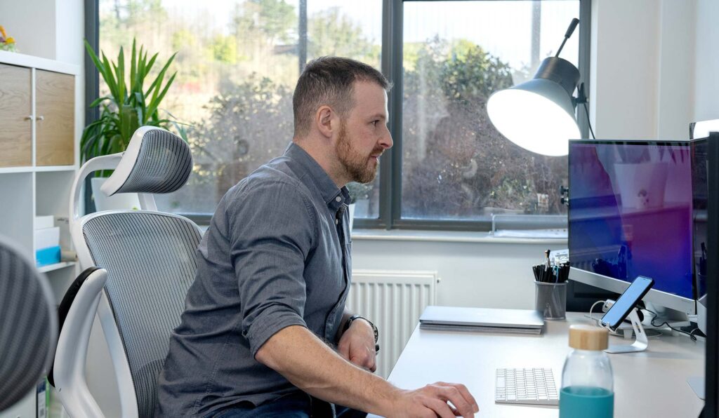 Person working in Dedicated Office Space